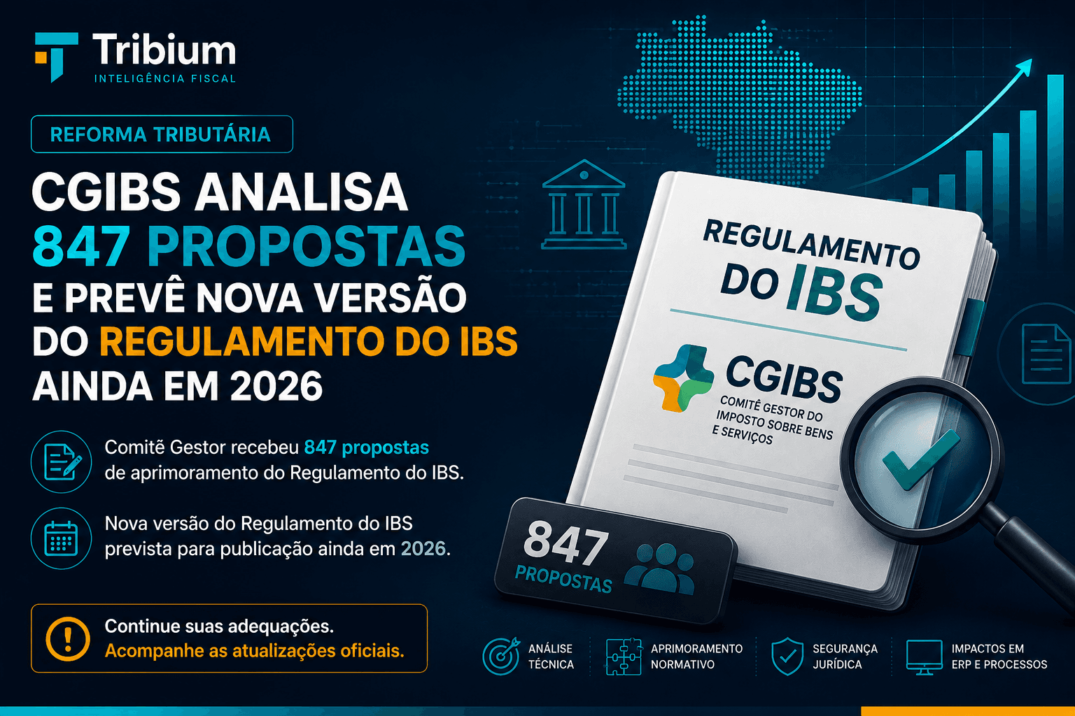 CGIBS analisa 847 propostas e prevê nova versão do Regulamento do IBS ainda em 2026