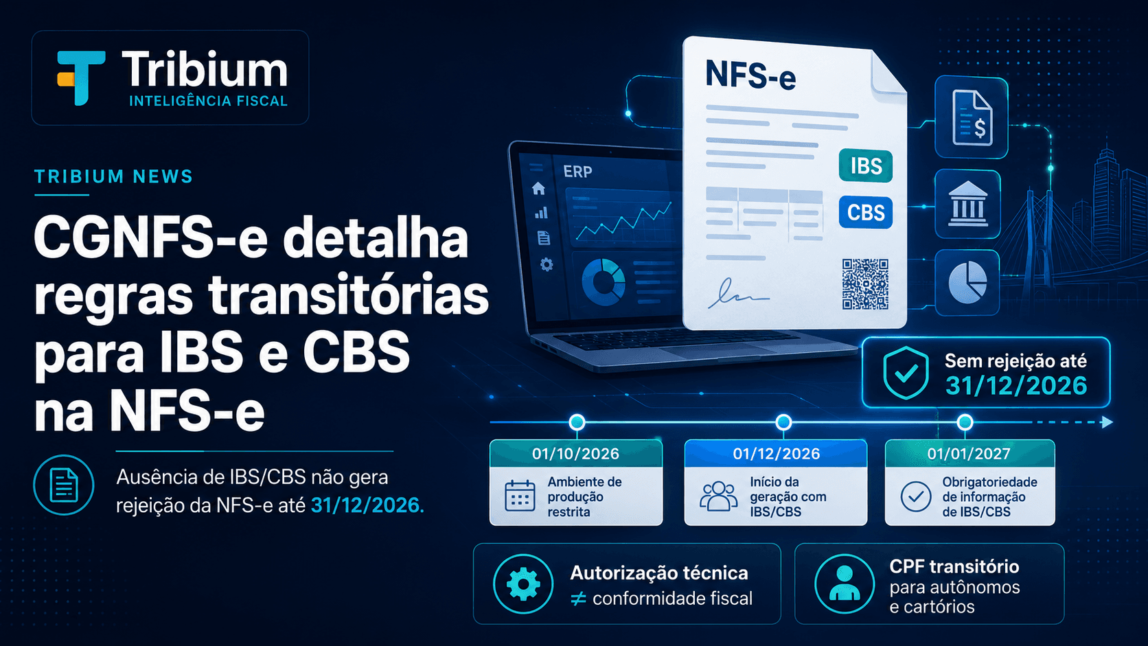CGNFS-e detalha prazos de IBS e CBS na NFS-e em 2026