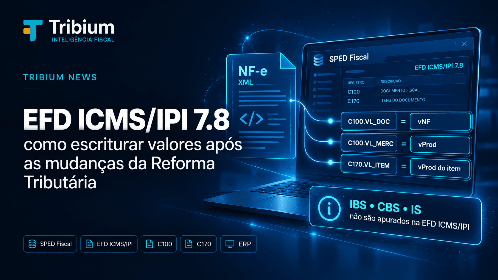 EFD ICMS/IPI 7.8: Como escriturar valores após as mudanças da Reforma Tributária